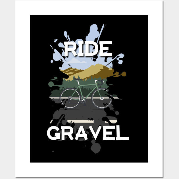 Ride Gravel Gravelbike Wall Art by SNZLER